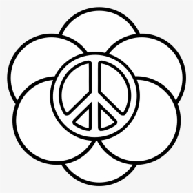 Peace Sign Coloring Pages - Easy Peace Sign Drawings, HD Png Download, Free Download
