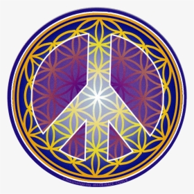 Flower Of Life Peace Symbol - Symbols Of Peace Color, HD Png Download, Free Download