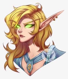 Clip Art Elf Drawing - Wow Blood Elf Drawing, HD Png Download, Free Download