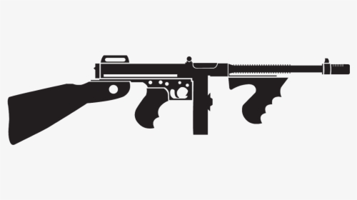 Illustrator Practice Work - Icollector Thompson Submachine Gun, HD Png Download, Free Download