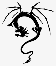Tattoo Clip Art Chinese Dragon Sleeve Tattoo - Tattoo Design Black And White Clipart, HD Png Download, Free Download