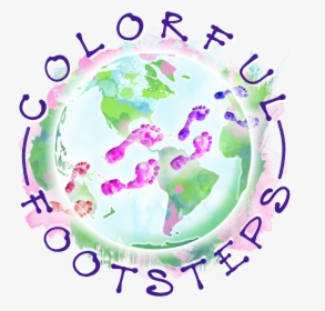 Colorful Footsteps - Circle, HD Png Download, Free Download