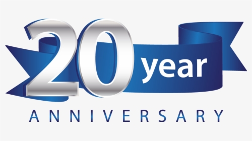 552 5521676 Blue Ribbon 20 Years Anniversary Png - 20 Years Company Anniversary, Transparent Png, Free Download