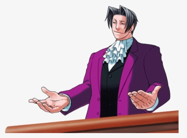 Phoenix Wright Ace Attorney Edgeworth - Miles Edgeworth Poses, HD Png Download, Free Download