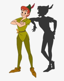 Peter Pan Standing With His Shadow, HD Png Download, Free Download