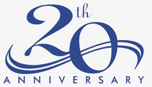 20th Anniversary Blue Elegant - 20 Year Anniversary Company, HD Png Download, Free Download