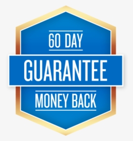 60 Day Guarantee - 60 Day Money Back Guarantee Seal Blue, HD Png Download, Free Download