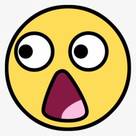 Omg Face Png Jpg Library - Shocked Cartoon Face, Transparent Png, Free Download