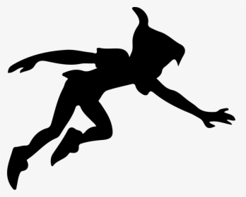 Silhouette Peter Pan, Hd Png Download , Png Download - Silhouette Peter Pan Flying Png Png, Transparent Png, Free Download