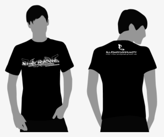 Nice Plain Black T Shirts 30 Widescreen Wallpaper - Front Back Black Shirt Png, Transparent Png, Free Download