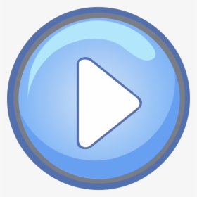 This Free Icons Png Design Of Blue Play Button Pressed - Botones Play Sin Fondo, Transparent Png, Free Download