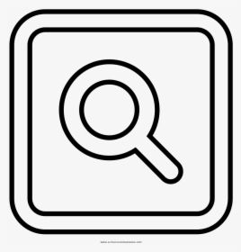 Search Button Coloring Page - Instagram Search Button, HD Png Download, Free Download