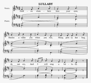2" header {  Title= "lullaby"  Subtitle= ""  Tagline= - Sheet Music, HD Png Download, Free Download