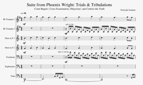 Suite From Phoenix Wright - Misirlou Sheet Music Violin, HD Png Download, Free Download