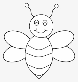 Bee Black And White Image Of Bee Clipart Black And - White Honey Bee Black Background Clipart, HD Png Download, Free Download