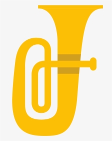 Tuba Silhouette Sousaphone Trumpet - Tuba Logo, HD Png Download, Free Download
