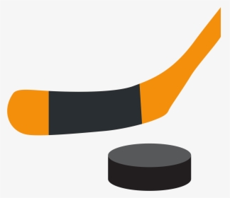 Hockey Stick And Puck Transparent Clipart , Png Download - Cartoon Ice Hockey Stick And Puck, Png Download, Free Download