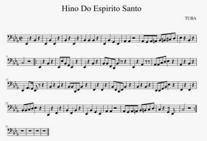 Hino Do Espirito Santo Sheet Music Composed By Tuba - Erin's Green Shore Sheet Music Bagpipes, HD Png Download, Free Download