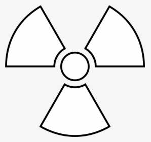 Radiation Symbol Black And White , Png Download - Black And White Radiation Symbol, Transparent Png, Free Download