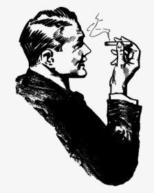 Man Smoking Clipart, HD Png Download, Free Download