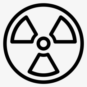 Radiation Png - Radioactive Symbol Black And White, Transparent Png, Free Download