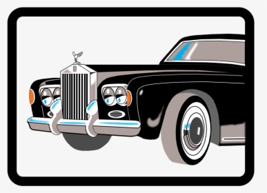 Classic Car,antique Car,classic - Clip Art Rolls Royce, HD Png Download, Free Download