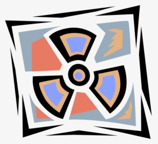 Vector Illustration Of Nuclear Fallout Radioactive - Emblem, HD Png Download, Free Download