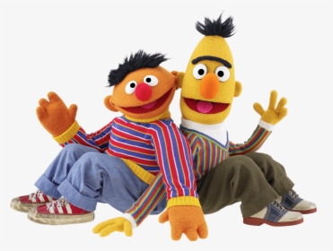 Sesame Street Bert And Ernie Sitting - Bert & Ernie Sesame Street, HD Png Download, Free Download