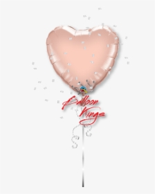 Rose Gold Heart - Pink Heart Balloon Transparent, HD Png Download, Free Download