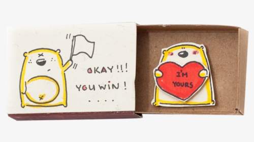 "okay You Win - Cute Matchbox Cards Matchbox Gift, HD Png Download, Free Download