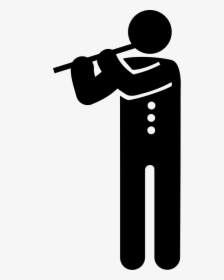Man Playing A Flute - Flute Icon, HD Png Download, Free Download
