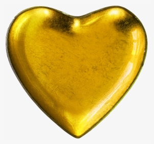 Coração De Ouro Png, Transparent Png, Free Download