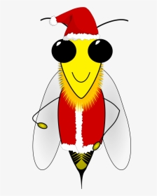 Santa Honey Bee Clip Arts - Santa Honey Bee, HD Png Download, Free Download
