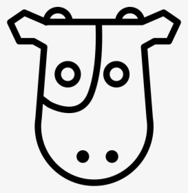 Cow Frontal Head Comments - Icon, HD Png Download, Free Download