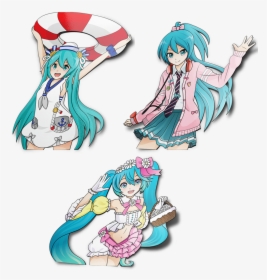 Image Of Miku Diecuts - Cartoon, HD Png Download, Free Download