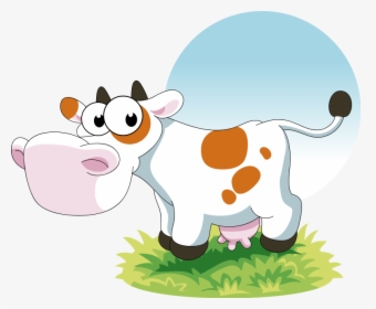 Farm Cow Cartoon Png - Cow Animada Png, Transparent Png, Free Download