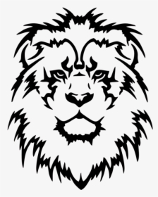 Head Wall Sticker Decal Lion Bumper Clipart - Tribal Lions Head Tattoo, HD Png Download, Free Download