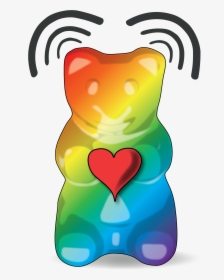 Colorful Gummy Bear Png - Cute Keep Calm Love Gummy Bears, Transparent Png, Free Download