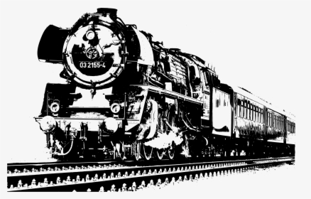 Transparent Train Clipart Black And White - Train Black And White Transparent, HD Png Download, Free Download