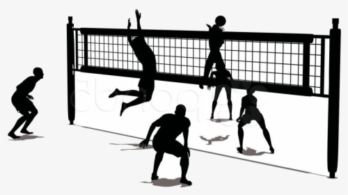 Volleyball Black And White Clipart , Transparent Cartoons - Volleyball Black And White Clipart, HD Png Download, Free Download