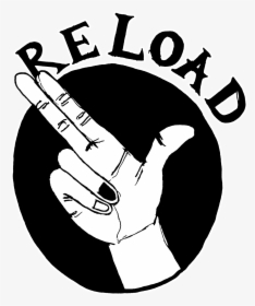 Reload Gun Fingers Tshirt Cool Funny Festival Party - Gun Fingers Png, Transparent Png, Free Download