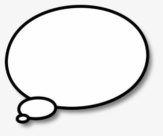 Think Thinking Speech Bubble Png Image - Cloud Shape For Text, Transparent Png, Free Download