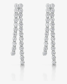Diamond Earring Png - Classic Long Diamond Earring, Transparent Png, Free Download