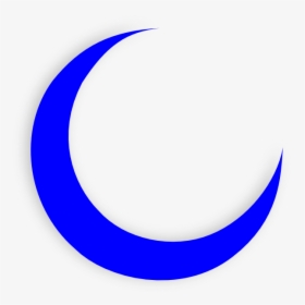 Blue Moon Crescent Clip Art - Clipart Blue Crescent Moon, HD Png Download, Free Download