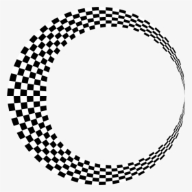 Cresent Moon Png - Black And White Circle Moving, Transparent Png, Free Download