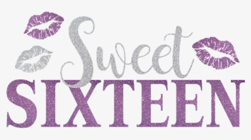 Sweet, Sixteen, Sweet-sixteen, Birthday, Party, Girl - Sweet Sixteen Logo, HD Png Download, Free Download