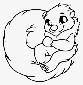 Chibi-skunk - Line Art, HD Png Download, Free Download