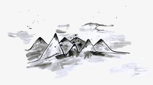 Transparent Mountain Outline Png - Png Sketch Mountain, Png Download, Free Download