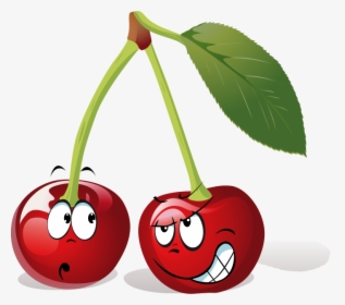 Cherry Cherries Cartoon Clipart Transparent Png - Cherry Cartoon Clipart, Png Download, Free Download