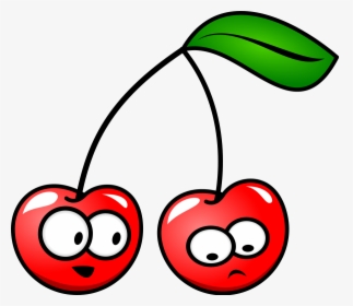 Funny Cherry Clipart - Cartoon Cherries With Faces, HD Png Download, Free Download